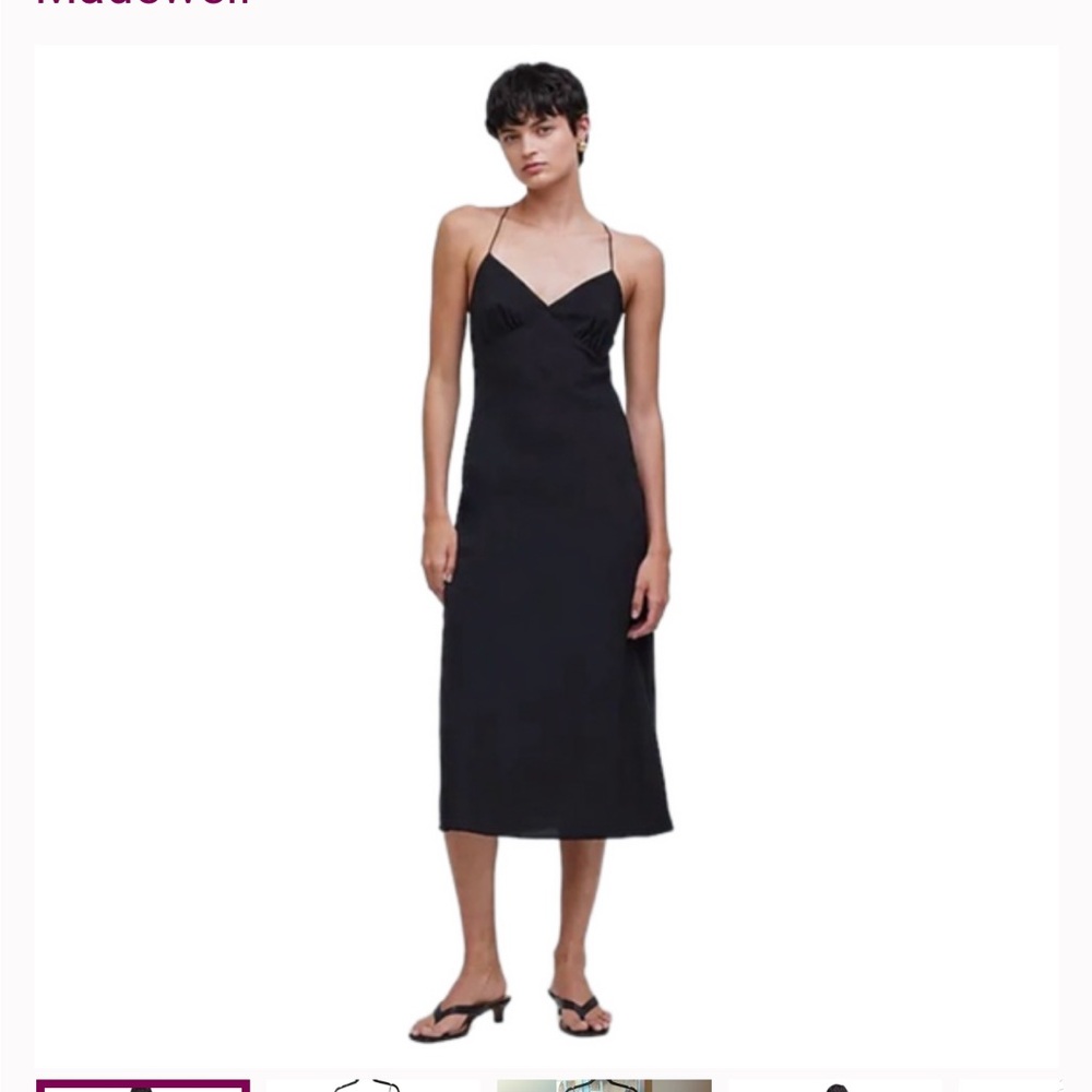 Madewell Sadie Slip Midi Dress